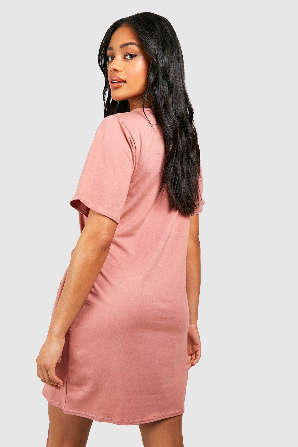 Dusty rose cheap t shirt dress